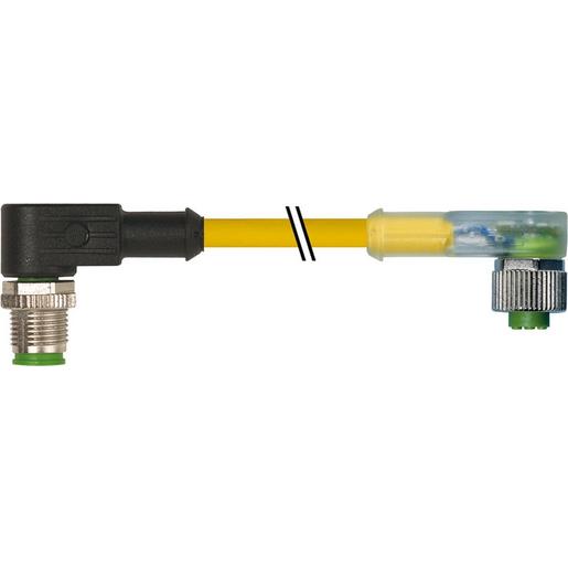 7000-40401-0330200 M12 St. 90° / M12 Bu. 90° A-kod. LED