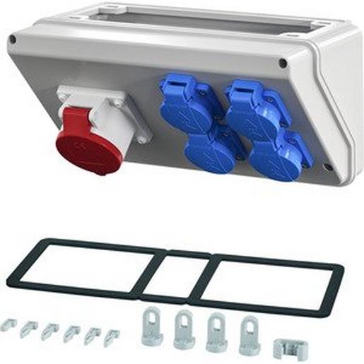 Mi CB 16 Mi Connection Box, 4x Schuko + CEE 16A,