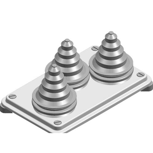 ZW456 zw456 Flansch mit Kabeltüllen 3 Tüllen f