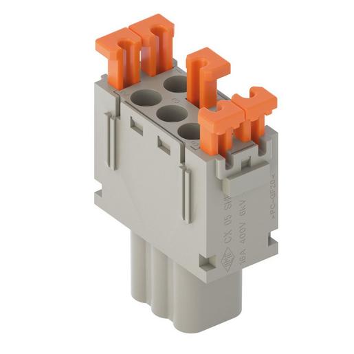 CX 05 SHF Buchseneinsatz, MIXO, 1ME, 5P, Silber, S