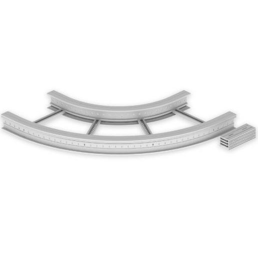 67627-04 Unex Flachbogen 90° 135x600 R600 aus U23