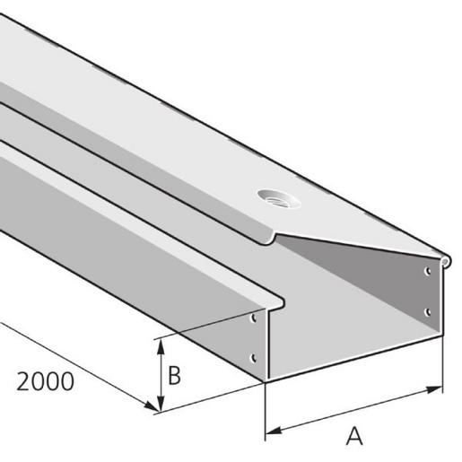 SK20 300/150 S Scharnierkanal 2000mm lang