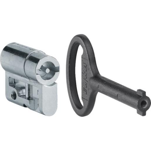 MES-PHZDB3 Profilhalbzylindereinsatz Doppelbart 3mm