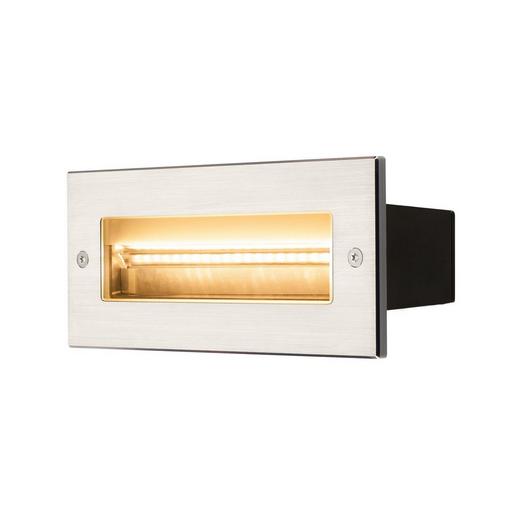 BRICK WL edelstahl 3000K IP65 BRICK, Outdoor Wandeinbauleuchte, LED, 3