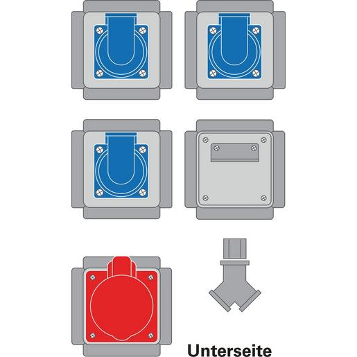 ZL30.02 Energiewürfel mit 3 x SCHUKO-Steckdose,