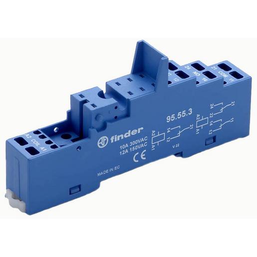 95.55.3 Fassung mit Zugfederklemmen, für Relais