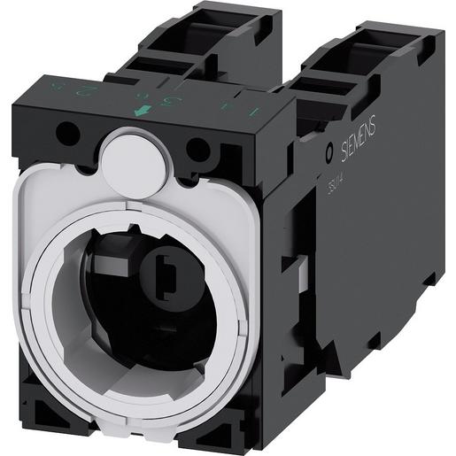 3SU1501-1AG30-1LA0 Halter für 3 Module, 1S+1Ö, 1S+1Ö, LED-M