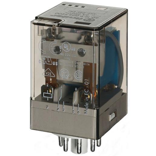 60.12.9.024.0070 Relais mit Steckanschlüssen, LED-Anzeige