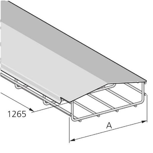 GKX DD 75 V4A Gitterkanaldeckel Dachförmig für GKX 75
