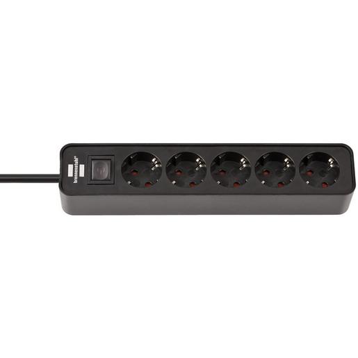 1153250000 Ecolor Steckdosenleiste 5-fach schwarz 1