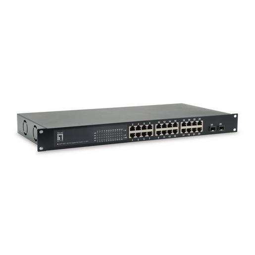 GEP-2622W250 26-Port Gigabit PoE Switch, 2 x SFP, 24