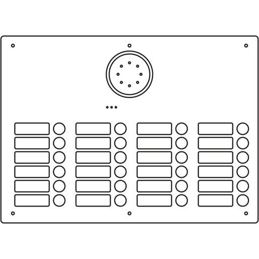 1814220 Acero Edelstahl-Türstation Audio, 24 WE,