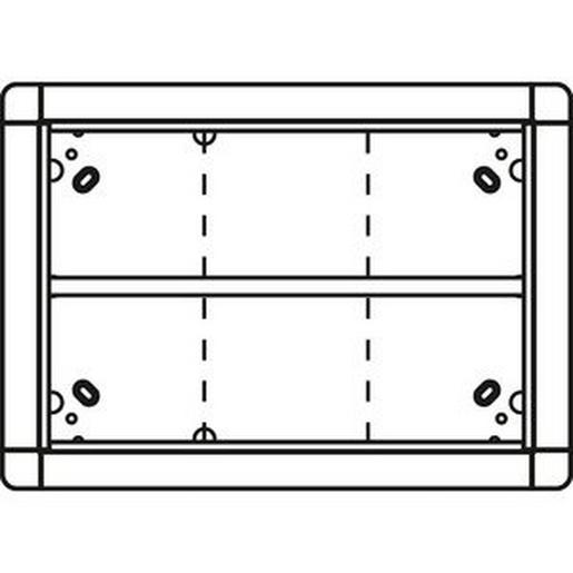 1881699 Unterputzrahmen 6 Modulplätze, RAL Sonde