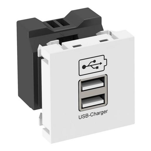 MTG-2UC2.1 RW1 USB Ladegerät mit 2.1 A Ladestrom 45x45m