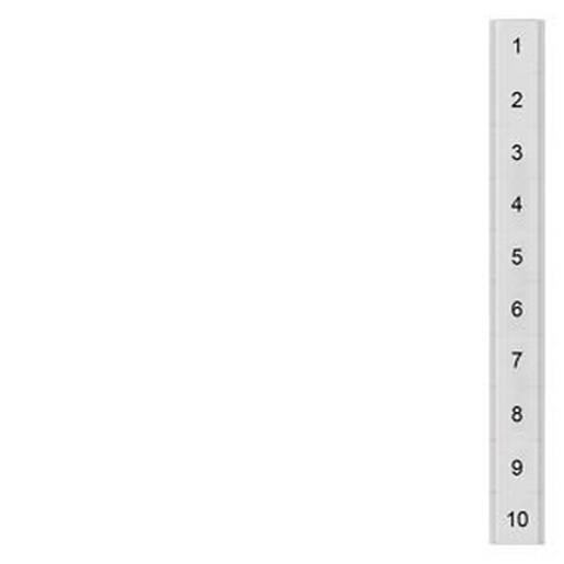8WH8141-3AB05 Bezeichnungsschild, flach, mit 1-10, hor