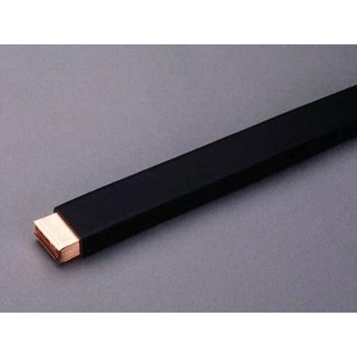 01184 Lamellierte Kupferschiene, blank, isolie