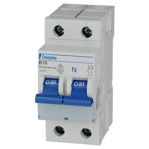 DLS 6H B16-1+N 6KA Doepke LS-Schalter 1p+N, B-Char, 230 V/1