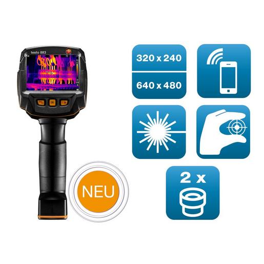 0563 8830 testo 883-1 Set Wärmebildkamera (30°+12
