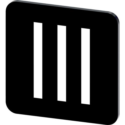 3SU1900-0AF16-0QD0 Bezeichnungsschild 22x22mm, Schild schwa