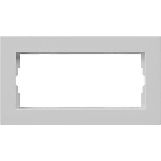 1002375 Abdeckrahmen 2f o.M. flach Gira E2 Grau