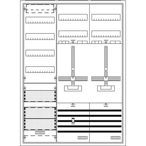 KS325Z KS325Z Komplettschrank, Aufputz mit Zähl