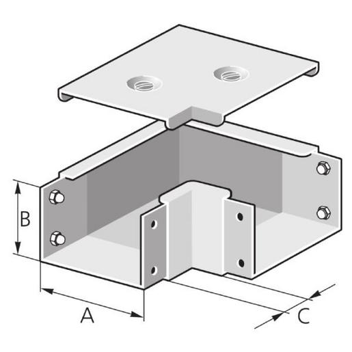 EDF 75/ 75 S Eckwinkel Deckel in Flucht