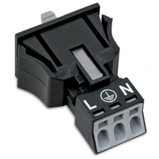 890-703 Snap-In-Buchse3-poligKod. Aschwarz