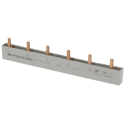 111275 Verdrahtungsschiene 16mm2, 2 x 3-phasig,