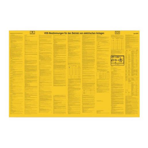 182754 Sicherheitsaushang "VDE-Bestimmungen für