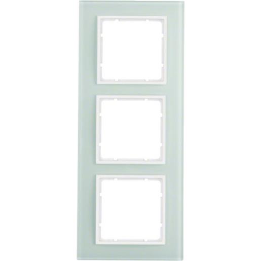 10136909 Rahmen 3fach B.7 Glas polarweiß