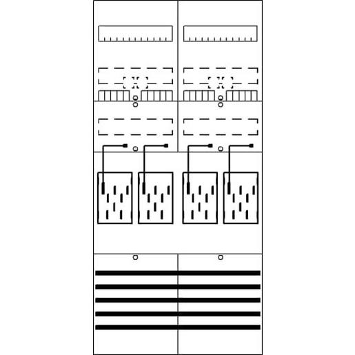 BF27L4 BF27L4 Zählerfeld 7RE 4Z vorverdrahtet m