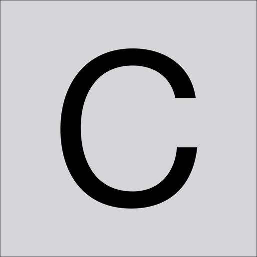 99221.013.C Folienziffer H 60 mm, Großbuchstabe C