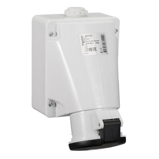 83112 Wandsteckdose, 16A, 3p+N+E, 480-500 V AC