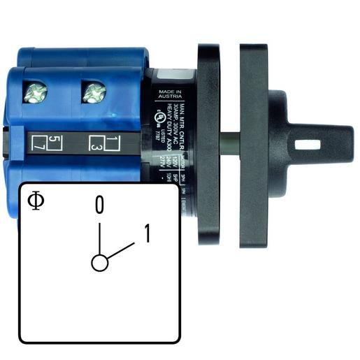 CA20 A201-600 E Ausschalter, 0-1, 2-polig, 25 A, Frontei