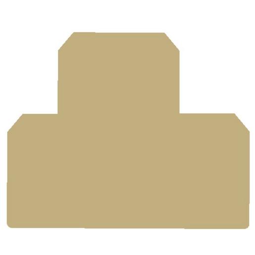 AP DK4Q Abschlussplatte, 54 mm x 1.5 mm, beige
