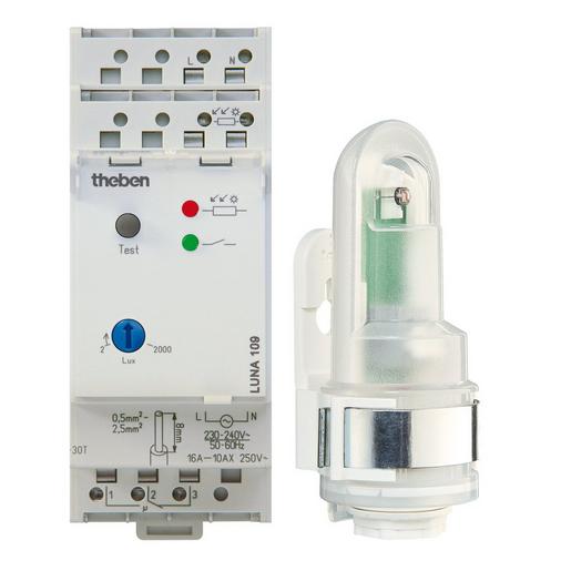 LUNA 109 AL Reiheneinbau-Dämmerungsschalter, 2 TE, 2