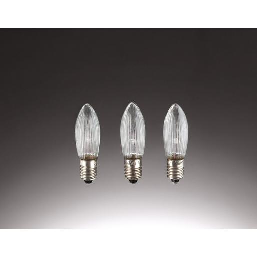 912135 Riffelkerze, 12V, klar 3 Blister