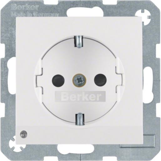 41098989 Steckdose SCHUKO m LED-OL S.1/B.3/B.7 pw