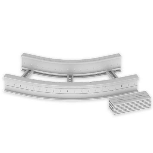 67437-04 Unex Flachbogen 45° 135x400 R600 aus U23