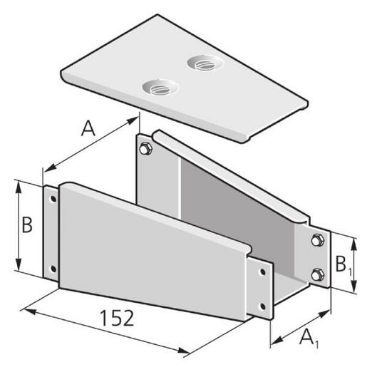 RF 100100 50 50 Reduzierstück flach