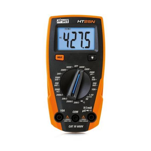 HT25N Kompaktes Multimeter mit Batterietester
