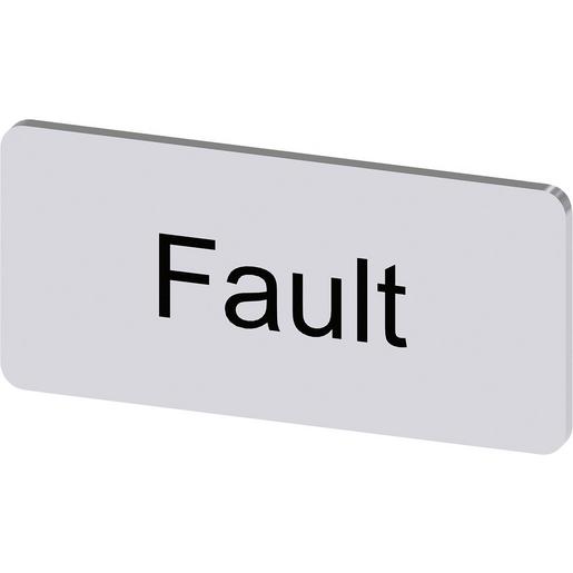 3SU1900-0AC81-0EC0 Bezeichnungsschild 12,5x27mm, Schild sil