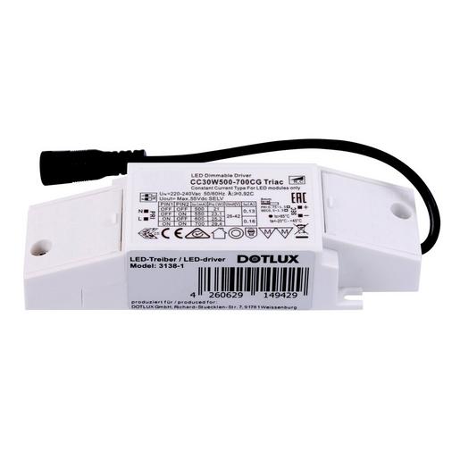 3138-1 LED-Netzteil CC 13-30W 500-700mA 26-42V