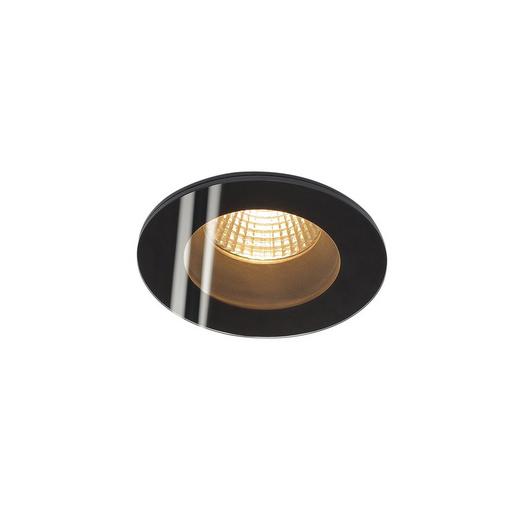 PATTA-F DL schwarz 3000K rund IP65 38° PATTA-F, Einbauleuchte, LED, 3000K, rund