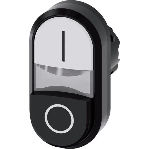 3SU1000-3BB61-0AK0 Doppeldrucktaster, 22mm, rund, Kunststof