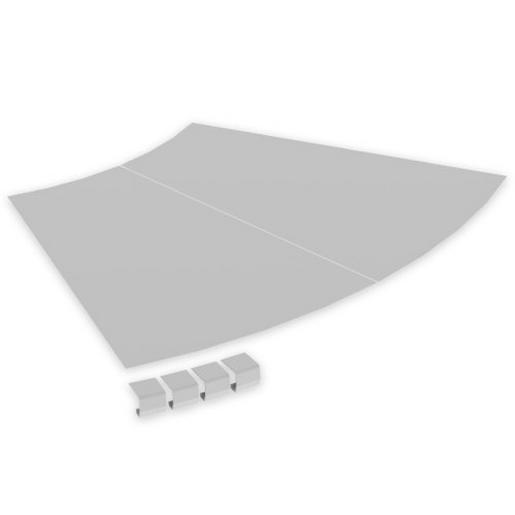 67615-04 Unex Abdeckung Bogen 45° 600 R600 aus U2