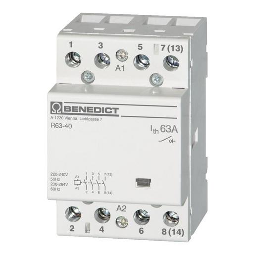 H 63 40 230 Installationsschütz 63A AC1, 4 Schließer