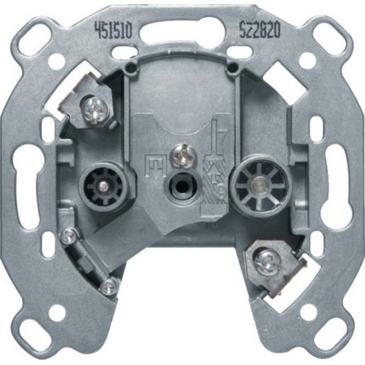 451510 Antennen-Steckdose 2Loch TV,FM 10dB DgD