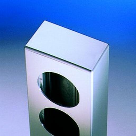 MS10-300S4-2K-FP Elektroanschlusssäule, 100x50x300, silbe