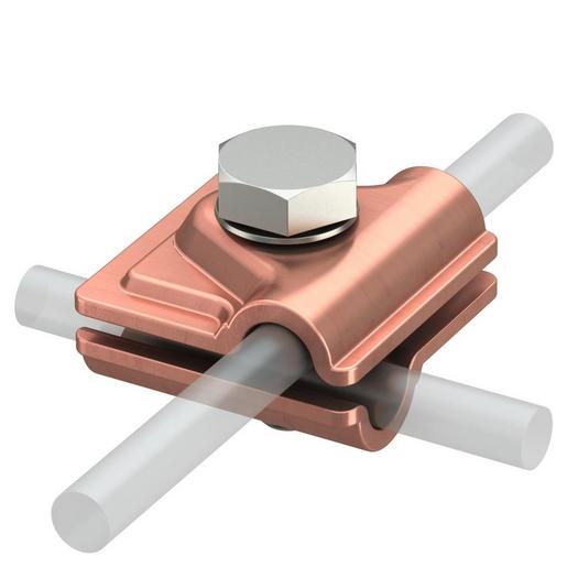 249 8-10 CU Schnellverbinder Vario 40x40mm Kupfer